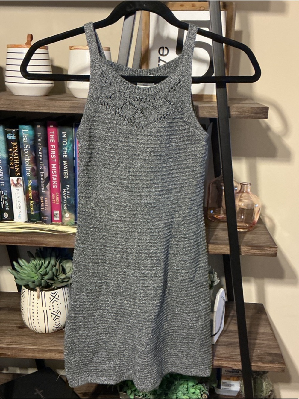 abercrombie kids Gray Sleeveless Knit A-Line Dress Size 7/8